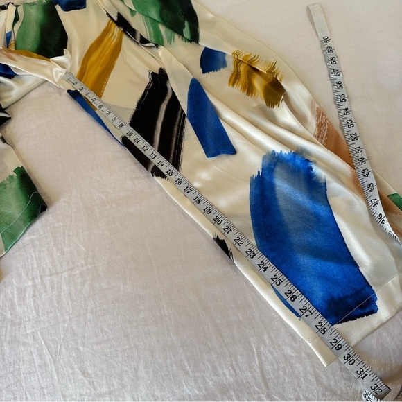 We are LEONE Brush Stroke Luke Silk Pants Size Medium - Picture 13 of 13